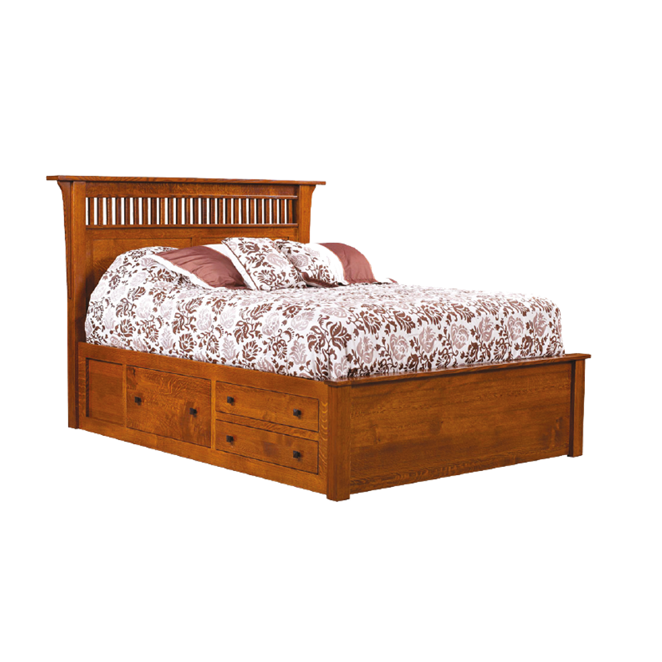 Empire mission bed with 003 drawer unit   803