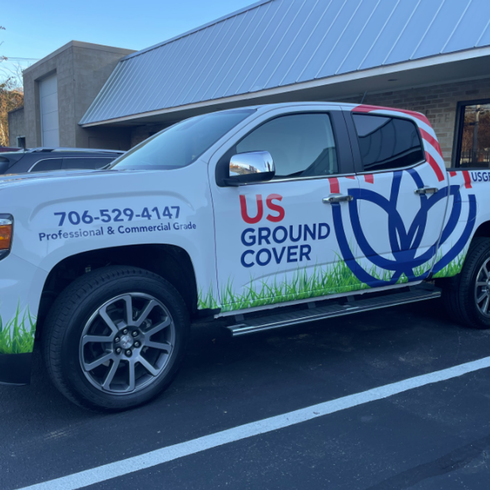 Us ground cover truck wrap