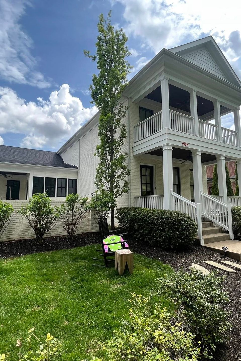 TLC Pressure Washing restorative siding cleaning for Kentucky suburban home.