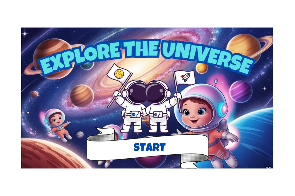 Explore the universe   kids interactive quiz game