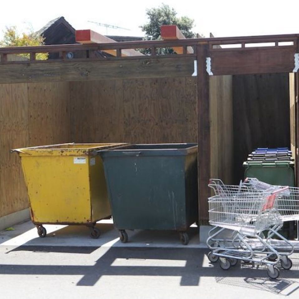 Trash encl framing