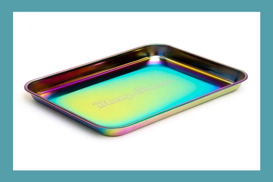 Blazy Susan Rolling Tray Iridescent