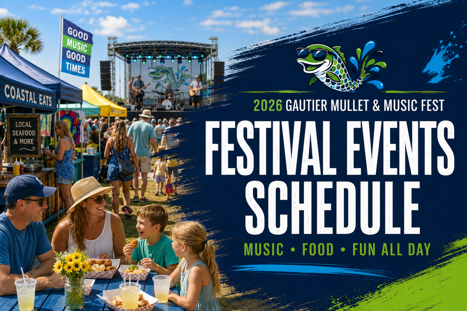 Gautier mullet fest events schedule