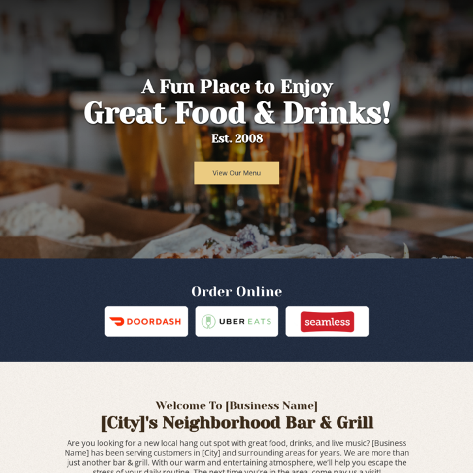 Local bar and grill
