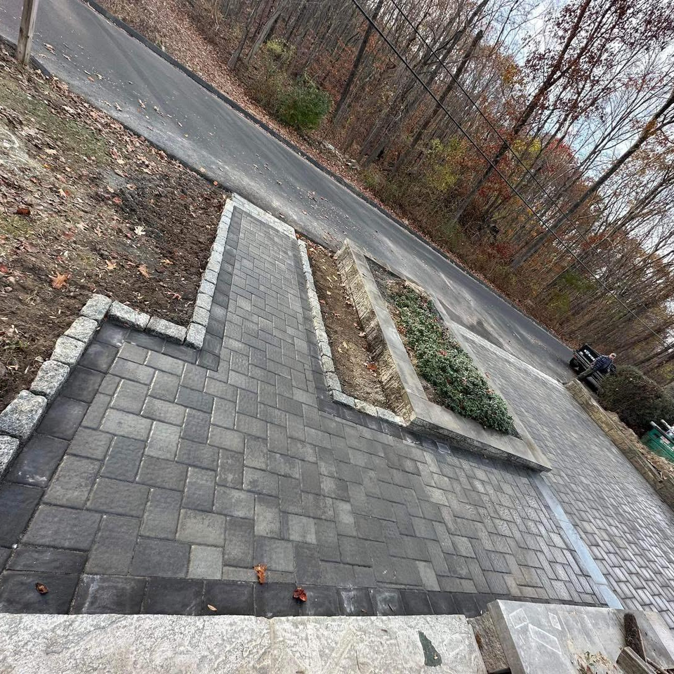 patio and walkway