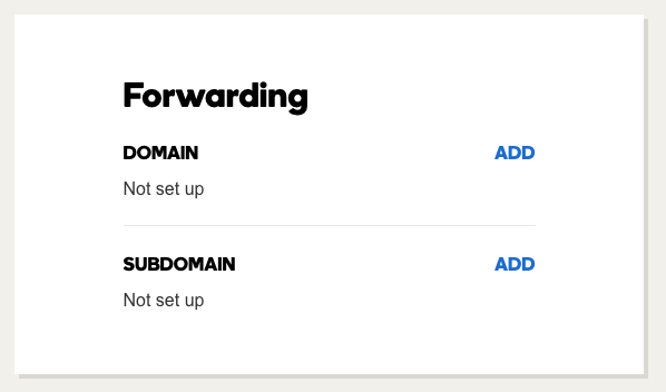 Add forwarding