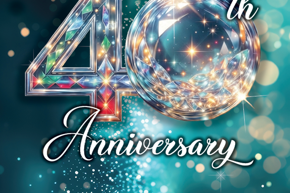 2026 glass fest rack card 40th anniversary 01272026