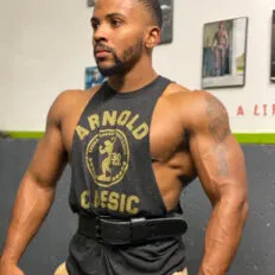 Keith Miles, a personal trainer at Maximus Gym in Riverhead, NY