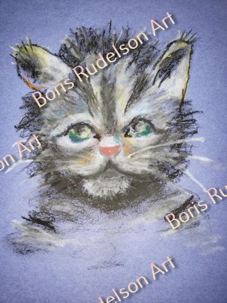 Pastel. Cat