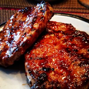 Pork cutlets bbq sauce