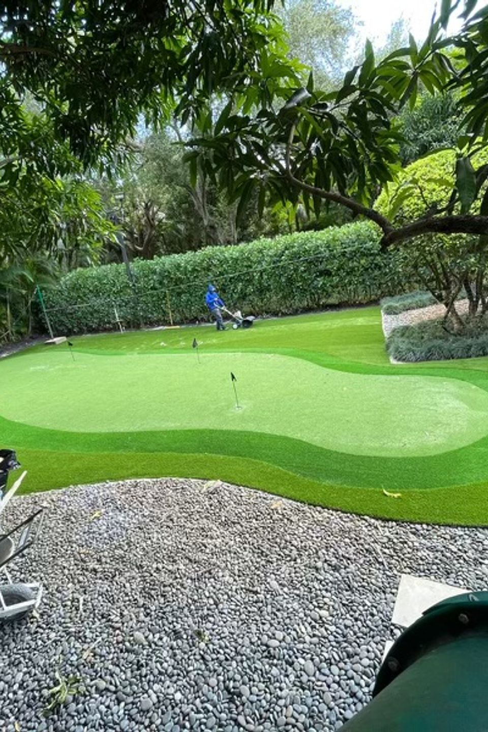 Mini put golf install