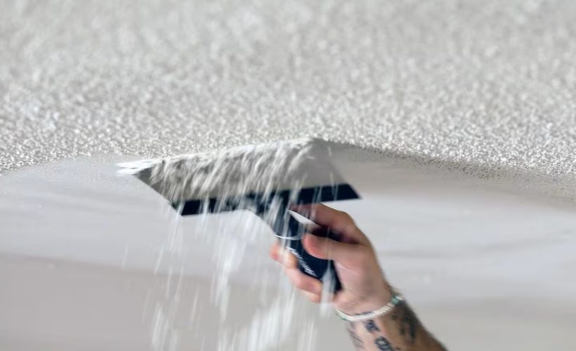 Popcorn ceiling removal service by Miguel's Painting