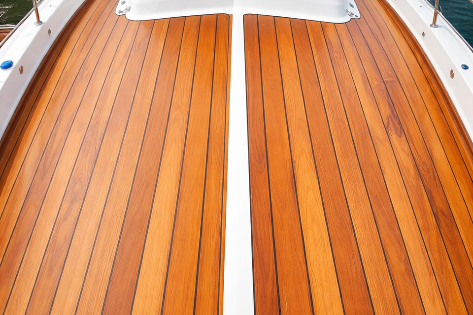 Teak Deck Cleaning and restoration