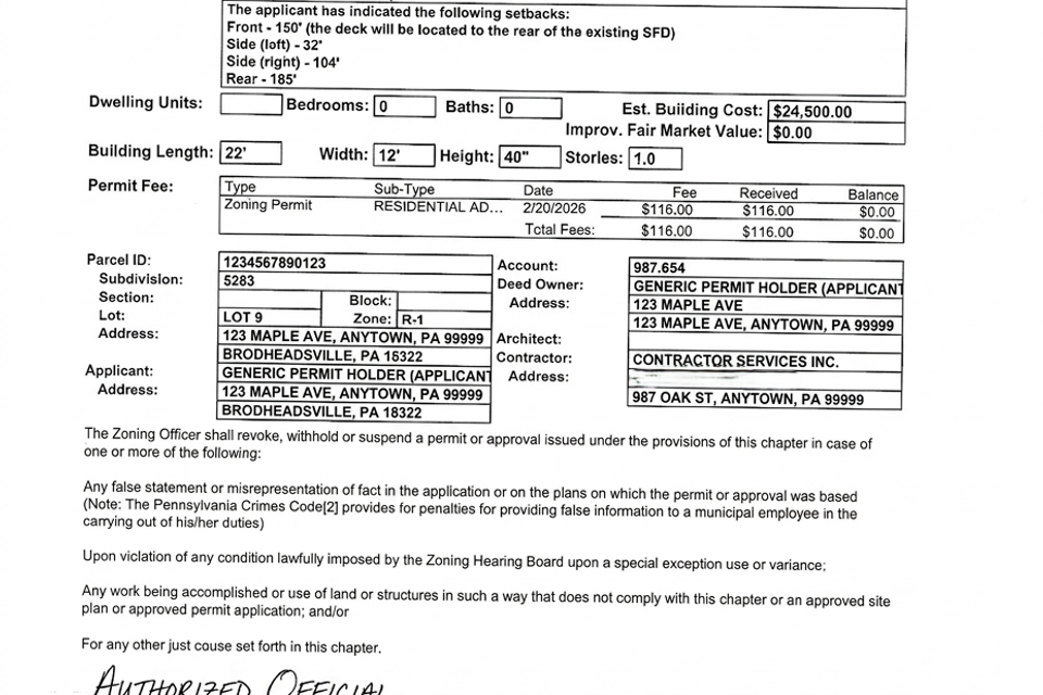 Generic chestnuthill zoning