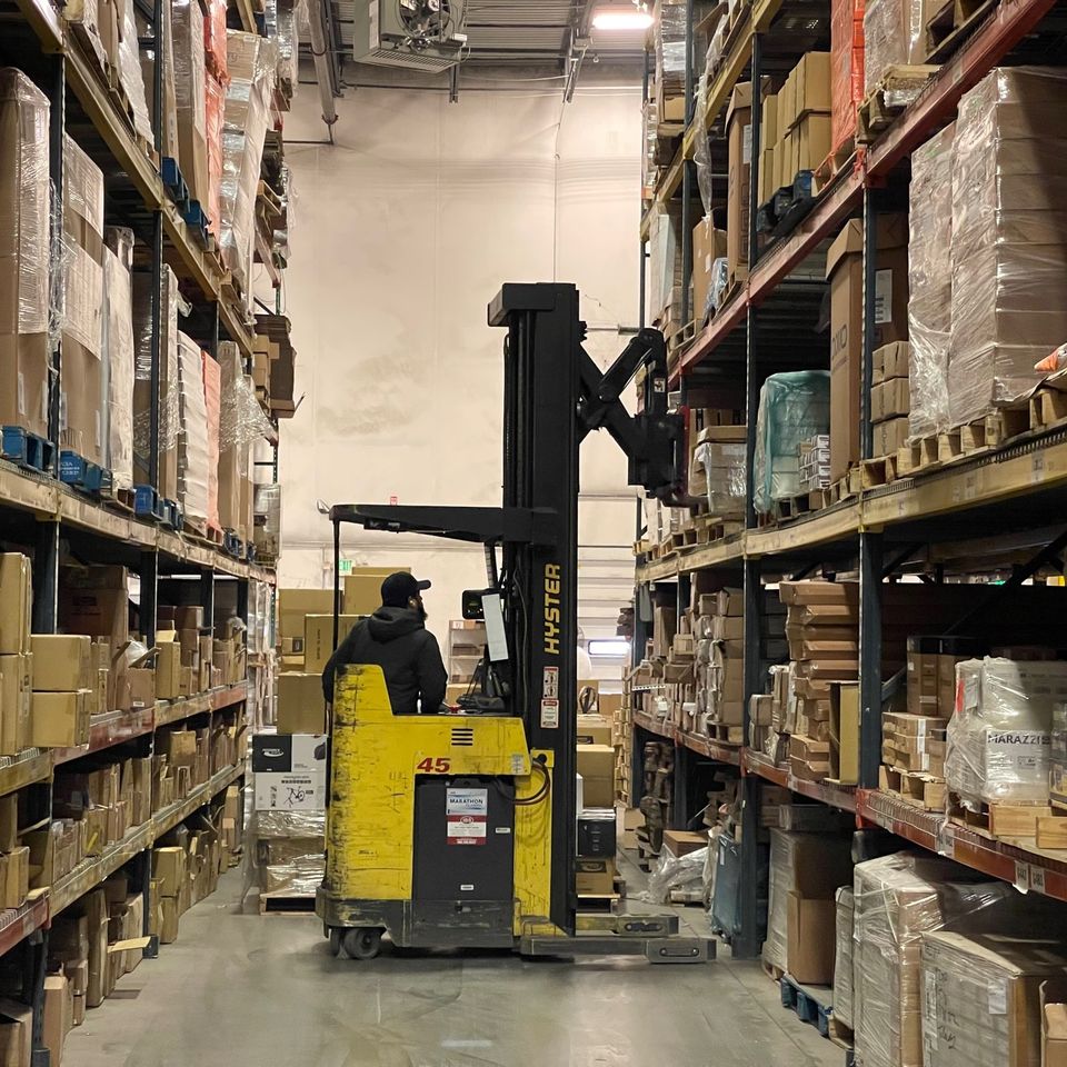 Office Foundations customer storage warehouse in Denver