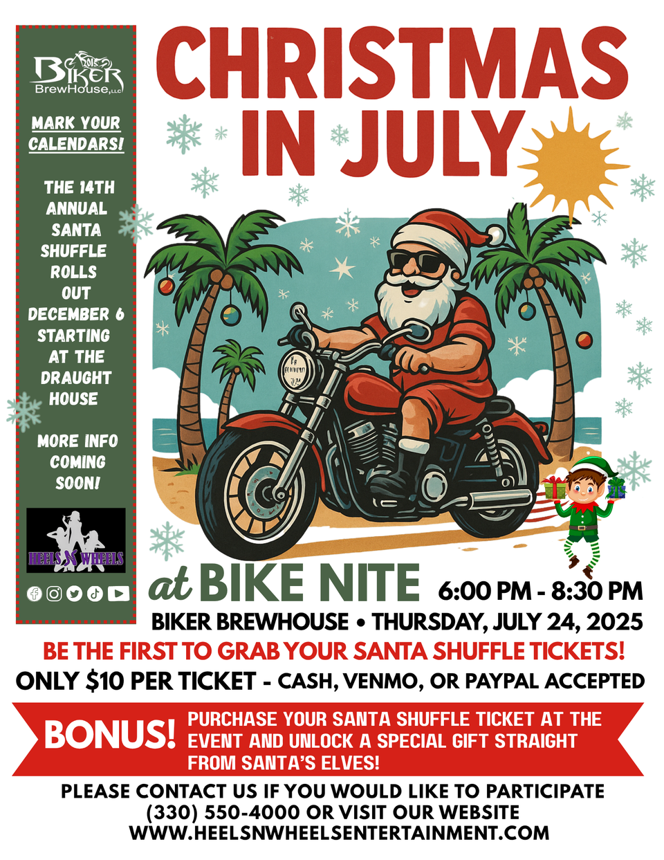 Heels n wheels vendor show flyer