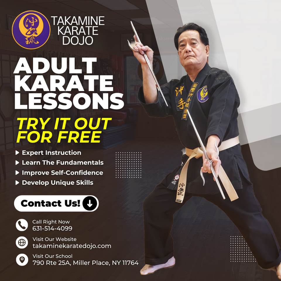 Adult and kid karate program discounts from Takamine Karate Dojo in Miller Place