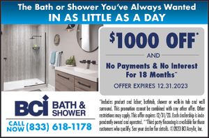 Bci bath and shower 3x2c