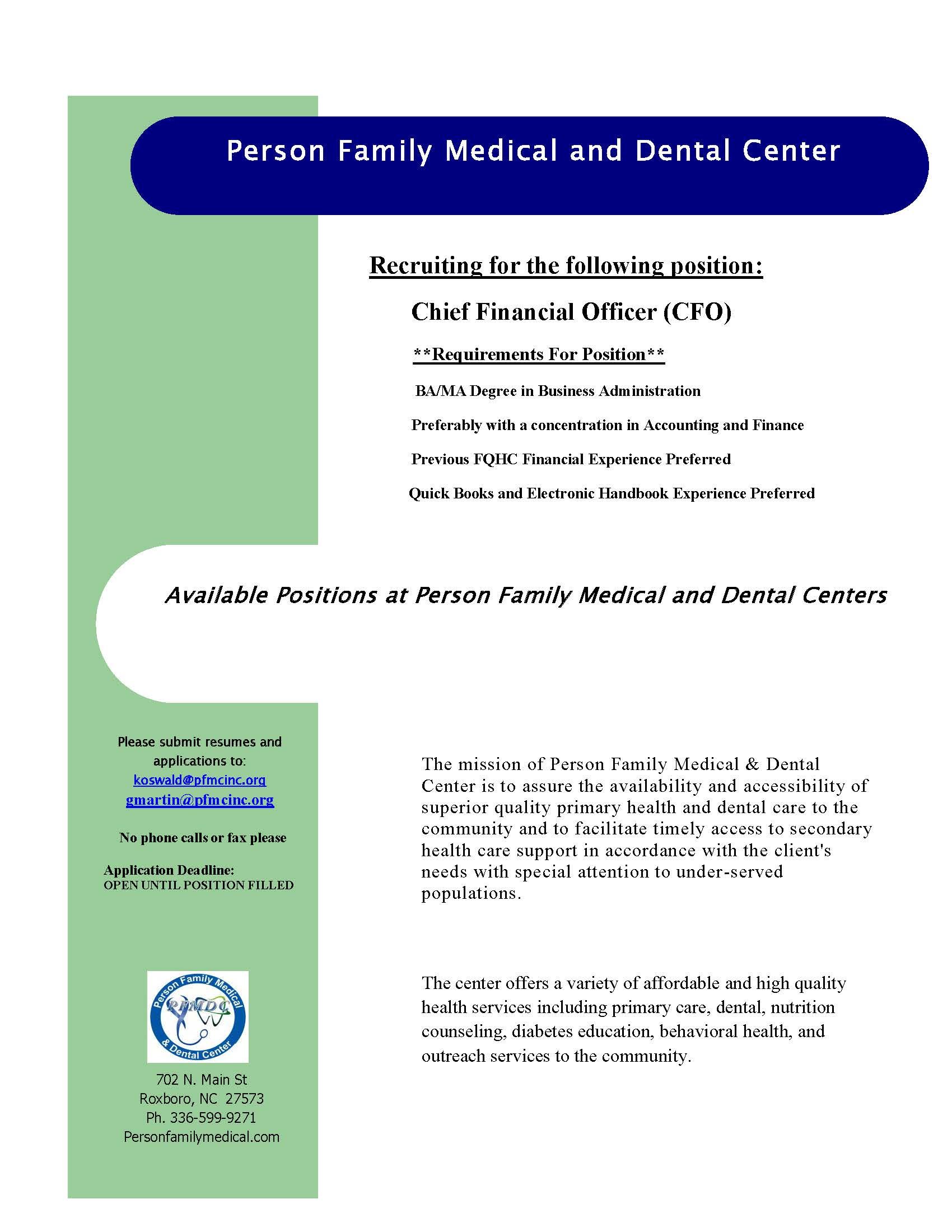 Medical and Dental Center in Roxboro NC | Person Family Medical Center