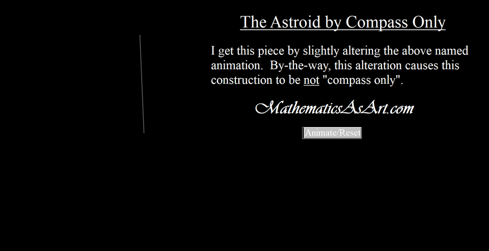 The astroid by compass only art