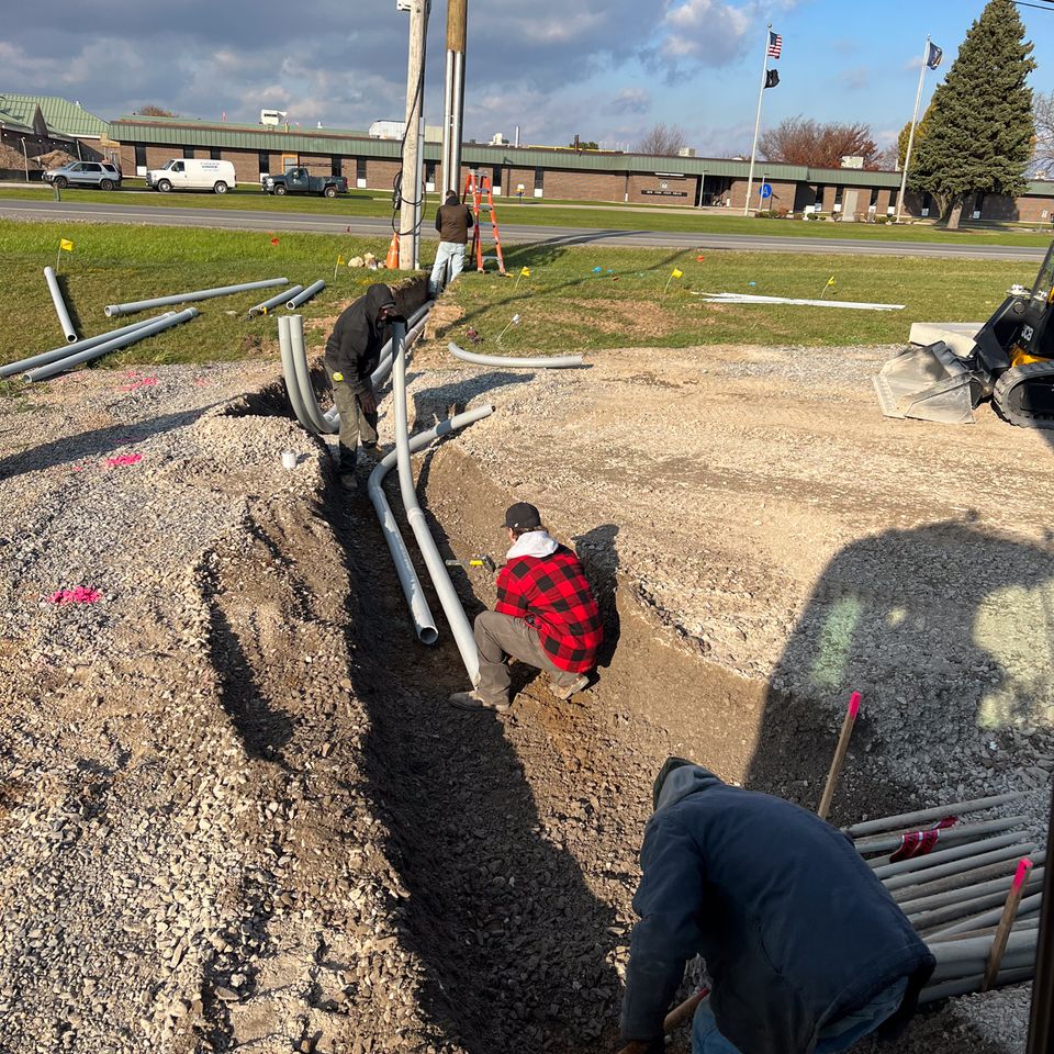 Spade utility pad installation 1