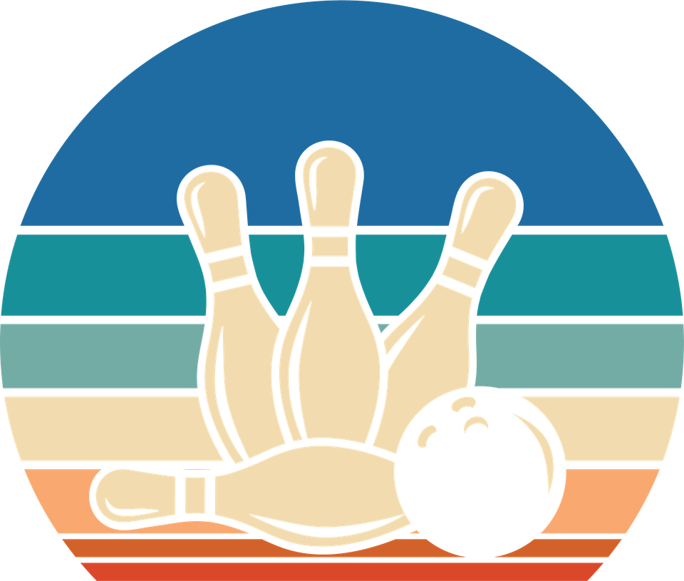 Bowling   retro sunset graphics 22