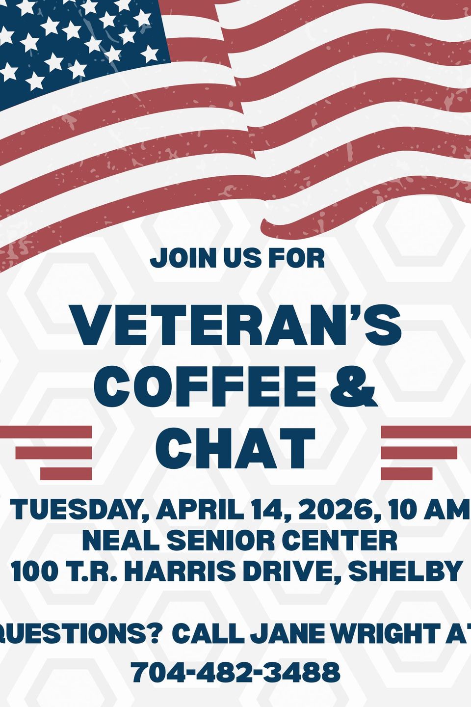 Poster veteran's coffee   chat  april 2026