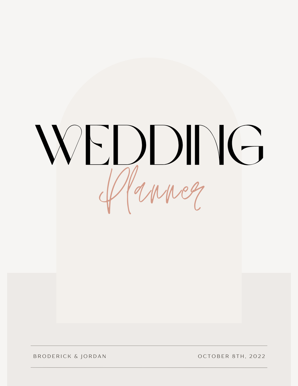 Wedding planner cover