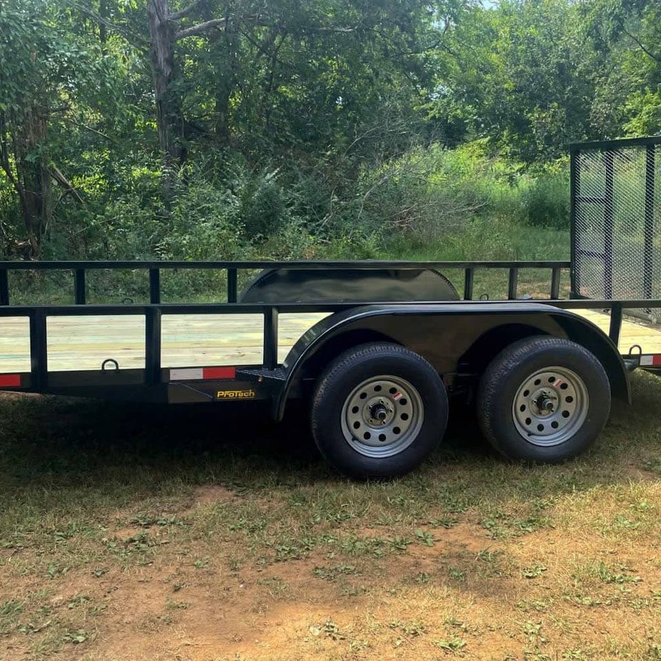 U614 t protech trailers 14 ft duel axle utility trailer