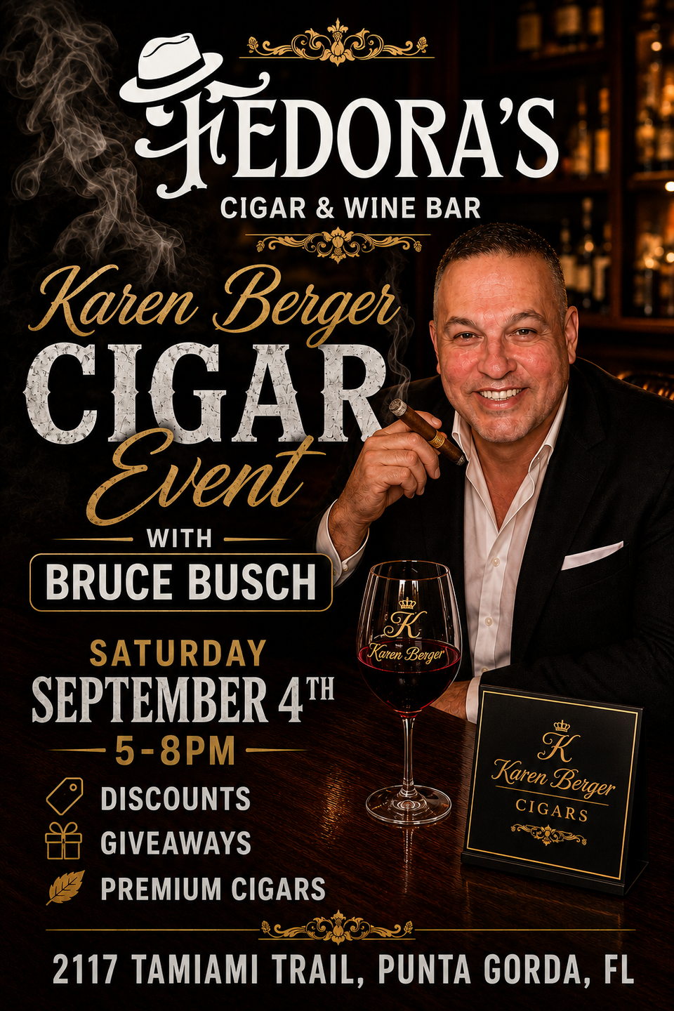 Karen berger cigar event 9.4.26