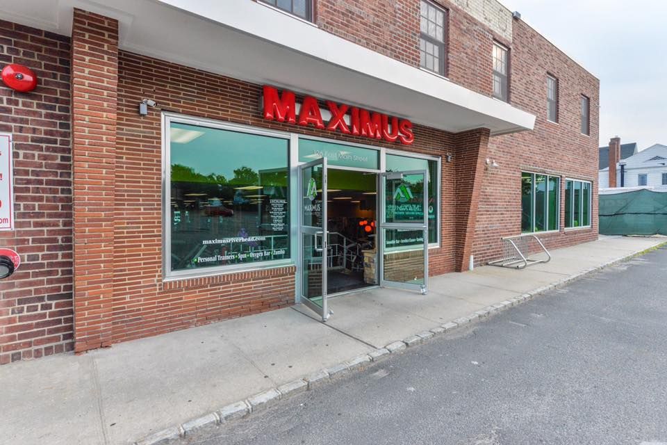 The entrance in the back of Maximus Gym in Riverhead