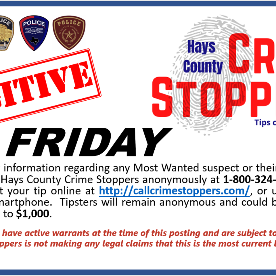 Fugitive friday