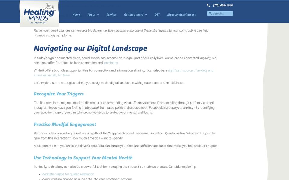 Screenshot Healing Minds- KPCopy's article 