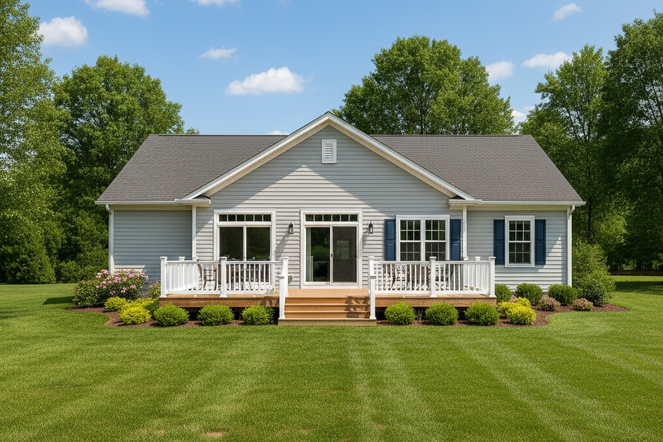 1 1 back ranch house