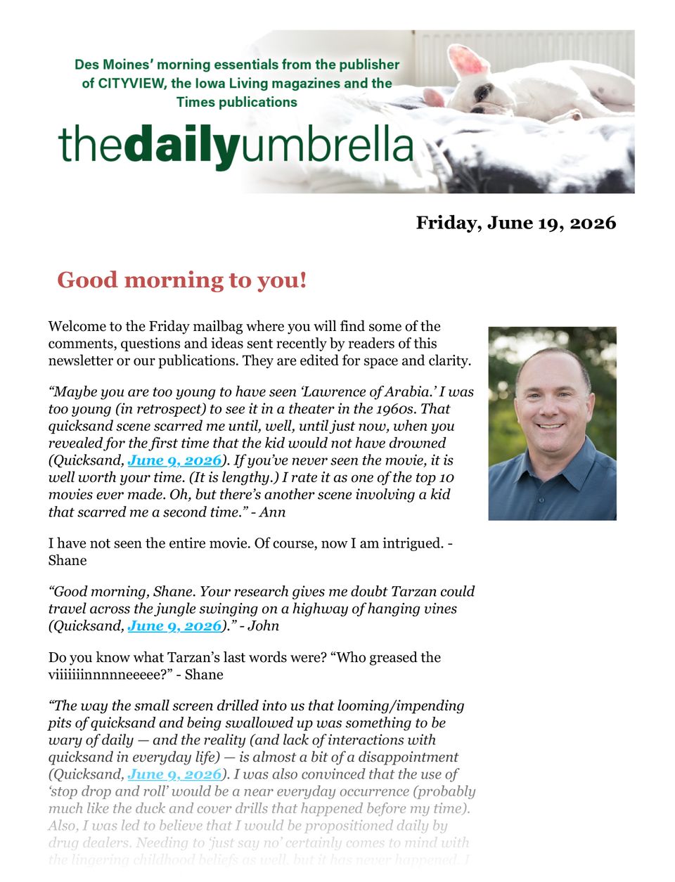 Du june 19  coyote concerns in johnston   3.24 gas  why are fish so gullible  1