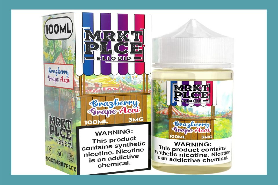 MRKT PLCE Brazberry Grapce Acai E-Liquid