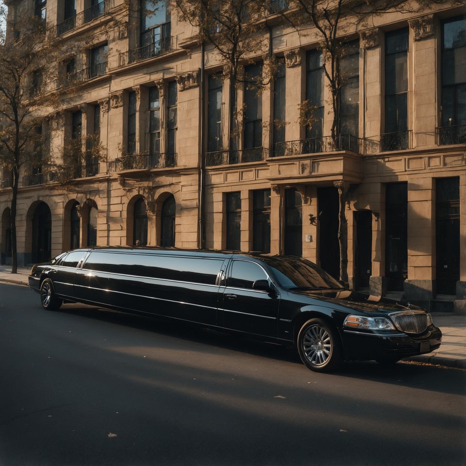 Stretch limousine street