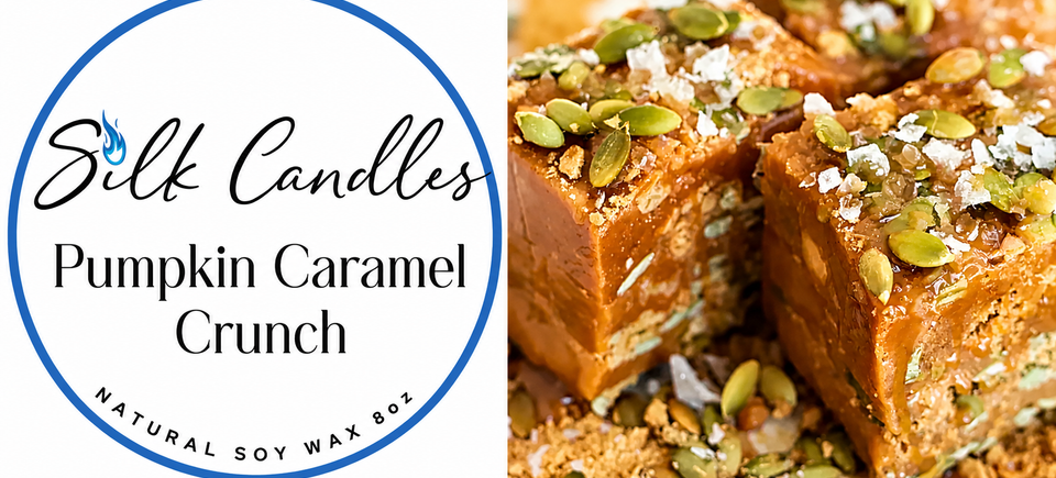 Pumpkin caramel crunch table card soy