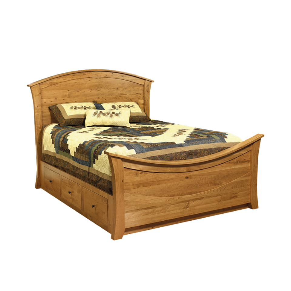 Nc rainbow bed with wood panel