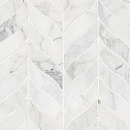 Calacatta cressa leaf pattern honed