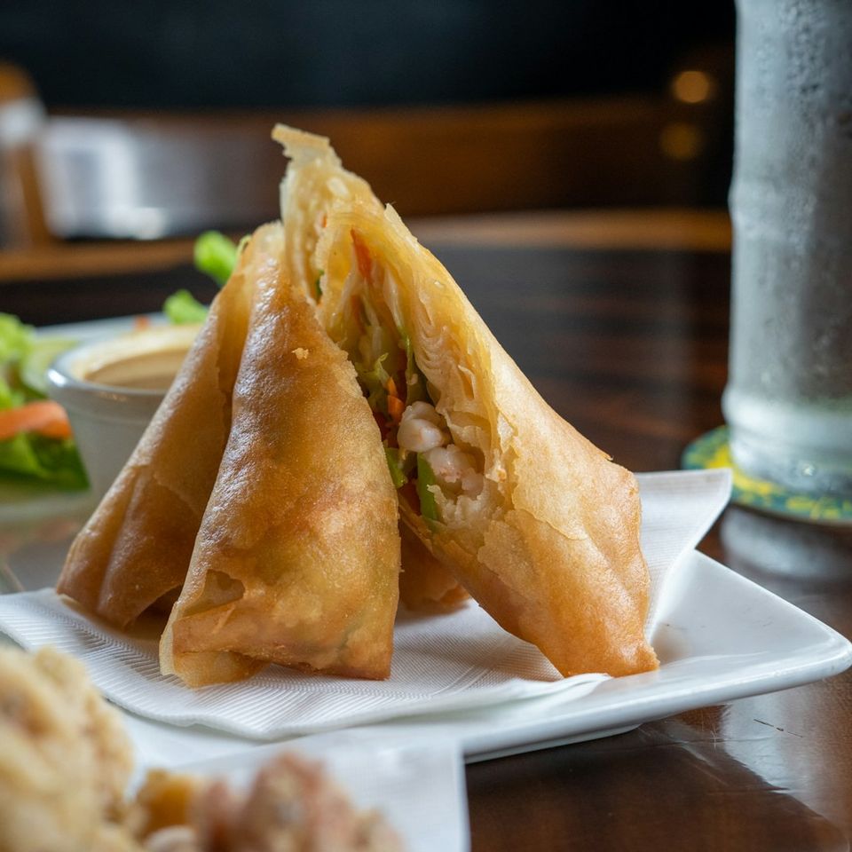 Thai Spring Rolls at Thai American Bistro in Sugar Land, Tx
