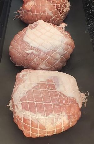 Boneless sirloin pork roast cropped