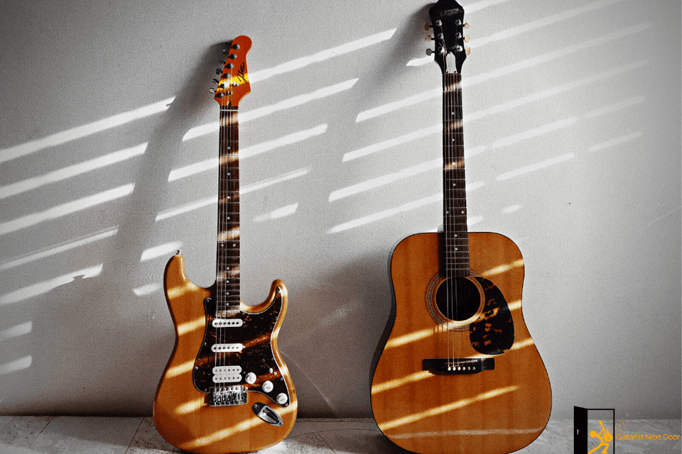 Acoustic vs. electric guitar