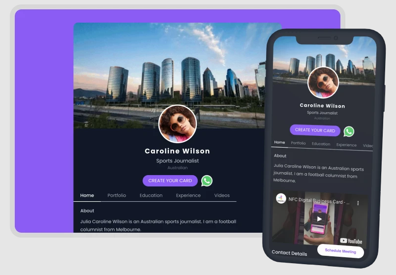 Digital Business Card Example