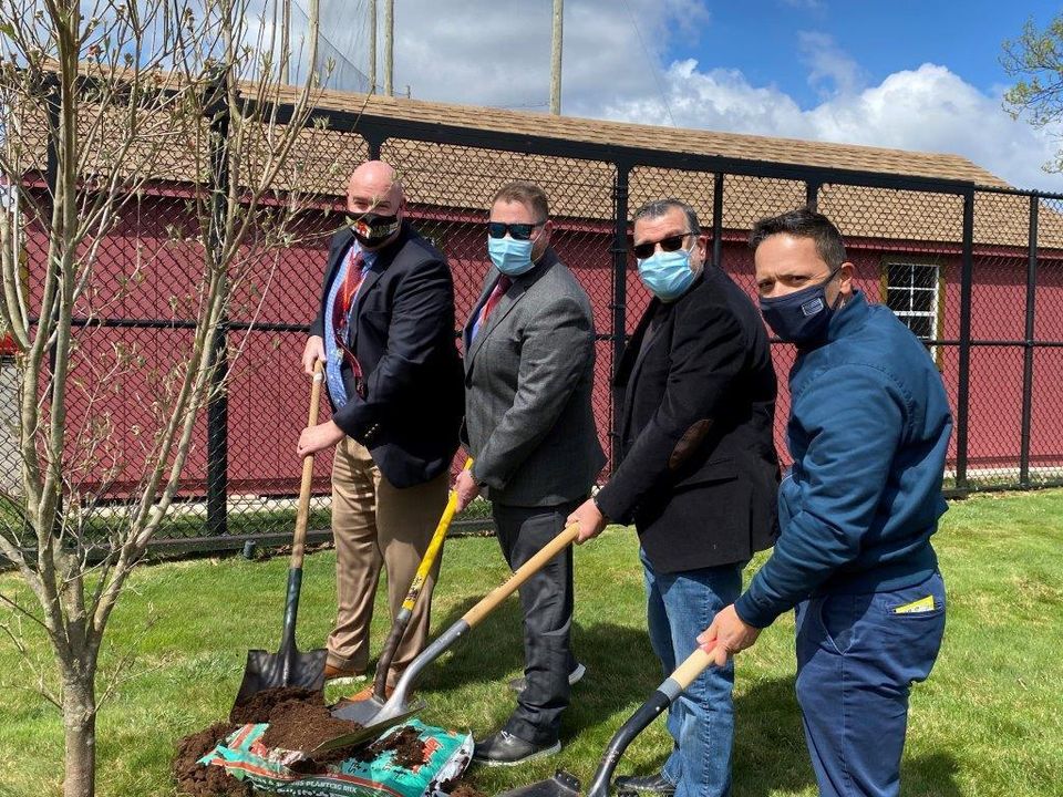 Dr. robert  zywicki superintendent mount olive school district  kevin moore principal mount olive  high school  council president joe nicastro and councilman joe nicastro and vice president alex roman