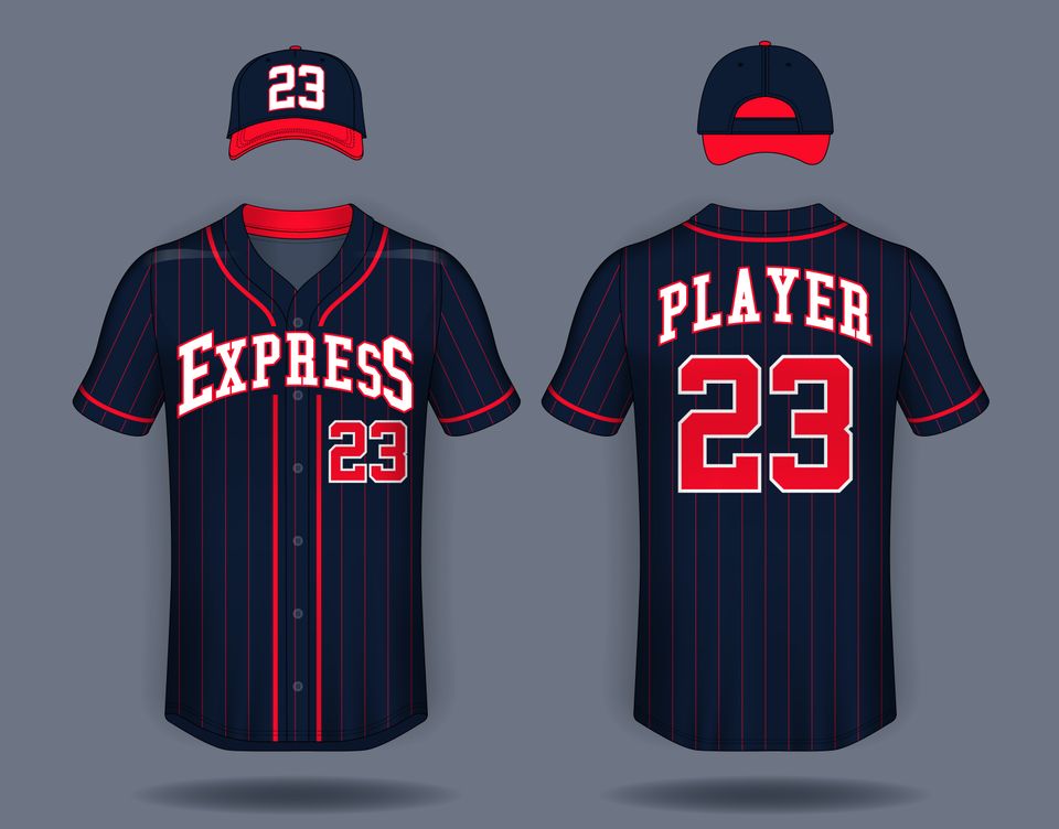 Baseball jersey and cap - custom designed by Sari's Creations