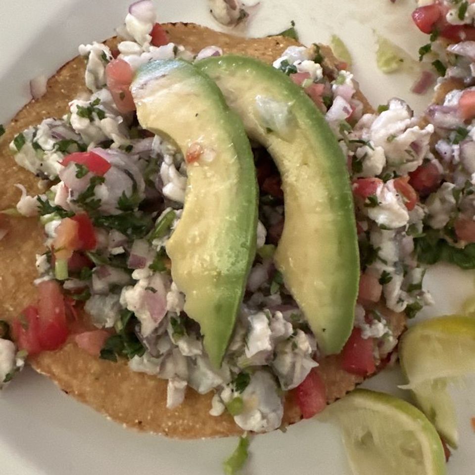 Taqueria franco tostada marisco
