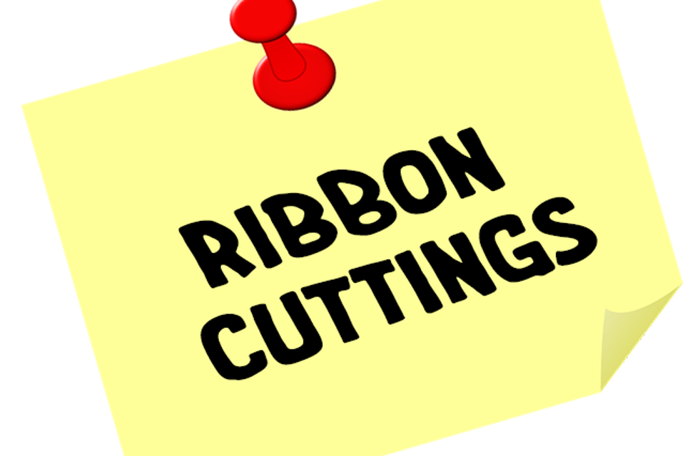 Sticky note ribbon cuttings