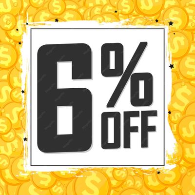 Sale 6 off poster design template 109161 7566