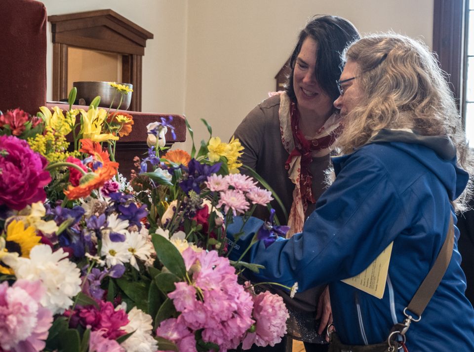 Flower communion sunday at fpc stow